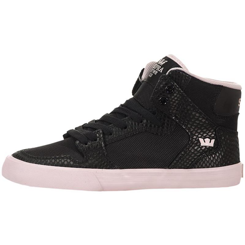 Zapatillas Altas Supra Argentina Mujer - VAIDER Negras Rosas (MOGLK-5328)